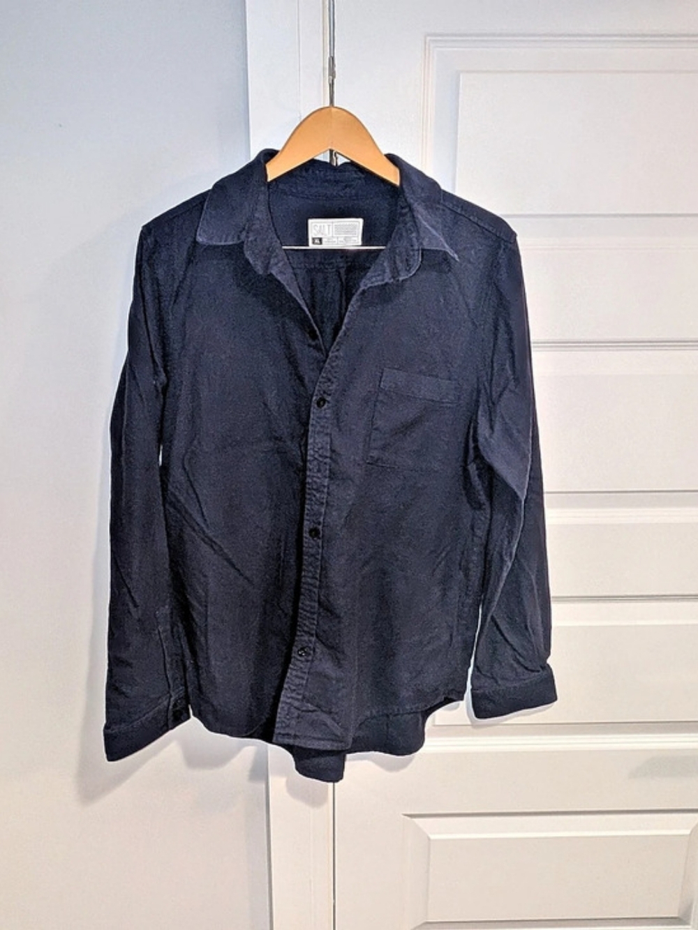 SALT Men's Button Down Shirt in Blue XL
